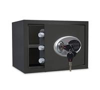 CLSDRZC Safes All Steel Safes， Metal Key Insurance Cabinet， 2-layer Alarm Wardrobe Anti-theft Password Lock Small SDeposit ， 3 Colors SCabinet