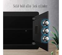 CLSDRZC Safes Safes， Black/white Touch Button Household Small S25/35/45cm All Steel Password Office SAnti-theft Bedside SDeposit SCabinet