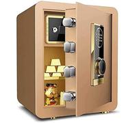 CLSDRZC Safes Safes Household， Electronic Password Safety， Invisible Deposit Inside，Security Steel， Anti-Theft f and Waterproof Electronic 38 * 31 * 45Cm Safe，Black