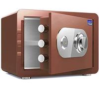 CLSDRZC Safes Safes Household Mechanical Lock + Key Deposit ， High Security Steel Vault Anti-Theft f and Waterproof Electronic Safe，38X33X45Cm