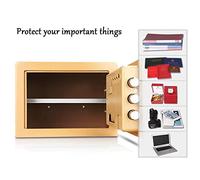 CLSDRZC Security, Cabinet, Cash All-steel, LED Display, Solid Locking Lever, Detachable Bulkhead, for Important Documents, Jewelry, Souvenirs Wall