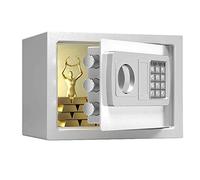 CLSDRZC Security, Digital Electronic Steel with Keypad, Manual Override Keys-Protect Money, Jewelry, Passports-For Home, Business or Travel,White