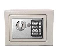 CLSDRZC Security, Electronic Security Steel Small Digital Cash Security with Two Keys for Home Office,Black,23 * 17 * 17cm