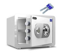 CLSDRZC Security, Fireproof And Anti-theft Steel, Double Protection Cabinet With Mechanical Code Lock, Small Size 25cm/30cm/45cm, White