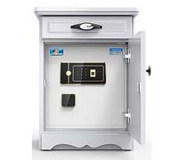 CLSDRZC Security,s 60cm Large-Capacity Fingerprint Password Value Home Small Invisible Electronic Bedside Table Internal 10mm Alloy Door Panel