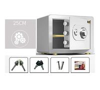 CLSDRZC Security, Small Household, Double Protection By Mechanical Lock And Key, Fireproof And Anti-theft Wall-mounted Cash Locker, 3 Sizes, White