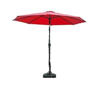 CLSDRZC Sun Garden Umbrella Parasol, 2.7m Tilting Parasols with Crank Handle, Adjustable Tilt Mechanism, UV Protection, for Outdoor Balcony Pool without,Grey