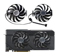 CLSOZAW Laptop parts For ASUS for Radeon RX7700XT 7800XT 7900 DUAL OC Graphics Card Replacement Fan(Right fan)