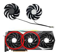 CLSOZAW Laptop parts For MSI for Radeon RX7900XT 7900XTX for GAMING TRIO CLASSIC Graphics Card Replacement Fan PLD09210S12HH(Middle left fan)