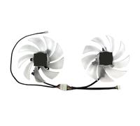 CLSOZAW Laptop parts For POWERCOLOR for Radeon RX7600 7600XT 7650 for Hellhound Graphics Card Replacement Fan FD10015H12D(A pair of fans)