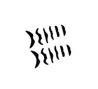 CLSSLVVBN 12pcs DIY Self Adhesive Mustache Set Includes Various Sizes Role Playing Games And Theatrical Performances DIY Self Adhesive Mustache Set Costume Accessory, Black