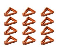 CLSSLVVBN 12pcs Lightweight And Portable Pot Toes For Durable And Versatile Plant Pot Elevation Invisible Pot Feet Plastic Rotting, Small brick red