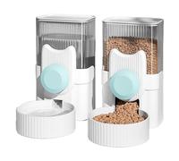 CLSSLVVBN 2pcs Hanging Automatic Cat Feeder And Water Dispenser Set Ferrets And Rabbits Bunny Accessories For Rabbits Rabbit Stuff, B