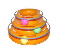 CLSSLVVBN 3 Layer Turntable Cat Toys With Roller Balls Exercise And Entertainment While Keeping Kittens Active Cat Nimble In Healthy Interactive Chasing Playing