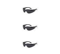 CLSSLVVBN 3 Set of Protective Eye Wear Impact-resistant Polycarbonate Simple Style Crews Safety Glasses Eye Protection Anti Fog Goggles for Welder Black, Black 3Set