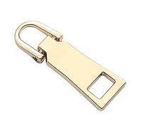 CLSSLVVBN 3pcs/set Reusable Zippers Puller - Detachable Metal Zip Replacement Universal Metal Zippers Replacement Header, Number 3 * Gold