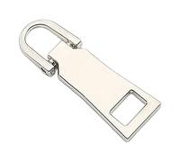 CLSSLVVBN 3pcs/set Reusable Zippers Puller - Detachable Metal Zip Replacement Universal Metal Zippers Replacement Header, Number 5 * Silver