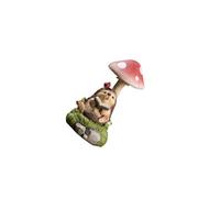 CLSSLVVBN Animal Solar Light Waterproof Garden Sculpture Solar Powered Decoration Outdoor Resin Figurine Light For Garden Animal Statue Outdoor Decoration Ornament , Hedgehog , 9.5x9.5x19.5cm