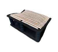 CLSSLVVBN Bite Resistant Dog Bite Training Pillow Interactive Dog Play Sessions Featuring Durable For Fun Activities Outdoor Tug Sleeve Jute Wedge Pillow, black, 35x25x13cm