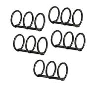 CLSSLVVBN Book Rings 5Pcs Collection Photo Album Binding Book Rings Organizing Calendars and Memories 3 Ring Metal Loose L Bi 3 Holes Metal Loose Leaves Binder Durable, Black, 25mm