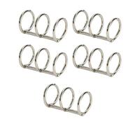 CLSSLVVBN Book Rings 5Pcs Collection Photo Album Binding Book Rings Organizing Calendars And Memories 3 Ring Metal Loose L Bi 3 Holes Metal Loose Leaves Binder Durable, Silver, 20mm