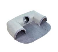 CLSSLVVBN Cat Cubes House Outside Habitat Cat Enclosures Stylish Tunnel Bed With Playing Ball For Indoor Fun Tunnel Bed With Playing Ball For Indoor Cats, S