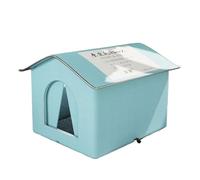 CLSSLVVBN Cat House For Winter Feline Friend Elements Bunny Cloth Outdoor Cat Shelter Waterproof Cat Shelter Outdoor, B, 33CM