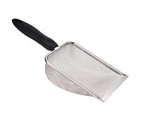 CLSSLVVBN Cat Litter Scoop Nonslip Handle Designed With Stainless Steel Mesh For Easy Gripping And Efficient Litter Removal Stainless Steel Mesh Shovel Cleaner