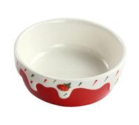 CLSSLVVBN Cheese Shaped Hamster Ceramic Feeding Dish Functional Feeding Bowl Elegant Addition To Beloved Hamster Supplies Ceramic Water Bowl For Guinea Pig Rabbit, Red