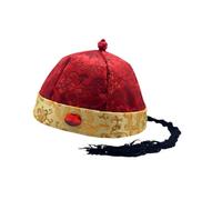 CLSSLVVBN Chinese Emperor Hat With Ponytail Role Play Finishes For Traditional Costumes Highlighting Culture In Performance Traditional Crown Prince Hat Landlord Cap Costume, Style E