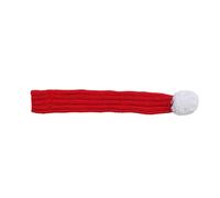 CLSSLVVBN Christmas Red Scarf With White Pompoms For Beloved Pets Made Of Soft Knit Comfortable And Warm. Pet Christmas Scarves, Red, L
