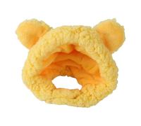 CLSSLVVBN Cute Kitten Costumes Cat Hats Small Dogs Party Accessories Winter Cosplay Events Whether Is Daily Match Or Holiday Outfit Pet Hat Cartoon Headwear Pet Costume Cold Weather, yellow