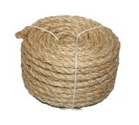 CLSSLVVBN Durable Sisal Rope Cat Scratcher Post Suitable Thickness 6mm High Abrasion Resistance For Long Lasting Playtime Twisted Cord Wrapper Jute Rope Decoration Macrame, Linen, 6mmx20m
