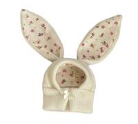 CLSSLVVBN Easter Cute Costume Bunny Bunny Hat With Ears Cute Dogs Party Accessory Headwear Refreshes Pets Winter Wardrobe Small Dogs Puppy Easter Party Costume Accessory, White, S