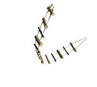 CLSSLVVBN Eco-Friendly Hamster Bridge And Parrot Ladders Provide Safe Chewing Options For Rodents While Keeping Teeth Healthy Small Animal Mice Squirrel Swing Rack Accessories