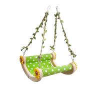 CLSSLVVBN Exercise Canvas Bird Nest Wooden Perch Bird Toy Unique Shape For Maximum Fun And Comfort Parrot Hanging Toy Not Only Has Unique Color Swing Perch Lovebird Swing Stand
