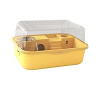 CLSSLVVBN Hamster Habitat With Water Bottle And Spacious Provides Environment For Fun And Easy Maintenance Providing Ample Room For Activities Preventing Stuffiness, yellow, 34x25x18.5cm