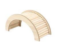 CLSSLVVBN Hamster Hideout Amazing Wooden House Wonderful Activity Platform Safe And Comfortable Small Animal Habitat Decor Small Animal Hideout Activity Platform Guinea Pig, wood color, 15x15x1.5cm