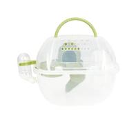 CLSSLVVBN Hamster Travel Carrier Cage Mice Friendly Spacious Container For Outdoor Adventures And Comfortably Sized Travel Guinea Pig Cage Pet Outgoing Traveling Habitat, Green, 29x20cm