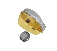 CLSSLVVBN Large Hamster Cage Habitat Cage Portable Promotes Healthy Habits With Ventilation And Ample Space For Beloved Pets Ventilation Exercise Playing House Transparent, Yellow, 35.5x27.5x20cm