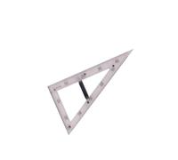 CLSSLVVBN Large Maths Geometry Ruler Teacher Supplies Teaching Protractor Compass Ruler Essential Learning Tool 60 Degree Triangle Plate Whiteboard Teaching Tool, Clear, 60 Degree