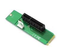 CLSSLVVBN M.2 M-Key to PCI-E 4x 1x Dual Interface Slot Riser Floppy Cable Adaptor FDD Adjustable Hard Disk Power Converter Free Drive
