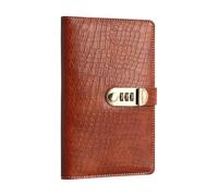 CLSSLVVBN Money Saving Double-Sided Card Slot Book Password Multifunctional Ideal for Savers, Families, Bank and Hospital, Dark Brown