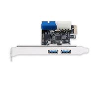 CLSSLVVBN PCI-E to USB 3.0 Expansion Card 5Gbps Speed Hub Home Computer Adapter Supplies Replacement for Windows XP 32/64