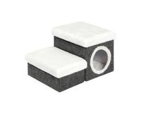 CLSSLVVBN Pet Stairs Large Dogs Foldable Ramp Bed Couch Indoor | Durable Foldable Frame Holds Firm Under Frequent Pet Traffic Soft Felt Cover Comfortable Claw Friendly Easy Storage