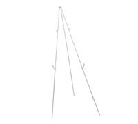 CLSSLVVBN Portable Telescoping Display Easel Streamlined Features Adjustable Mechanism Presentations And Exhibitions Poster Holder Stand Metal Adjustable DIY Crafting, White, Expand Height 169cm