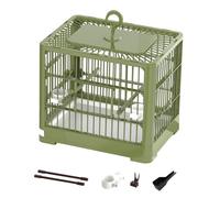 CLSSLVVBN Portable Villa Birdcage Budgie Sturdy Bird Cage With Easy To Clean Drawer Any Pet Bird Cage Is Made Of PP Which Is Sturdy. Parrot Portable Villa Birdcage Budgie, green, 30x26x23cm