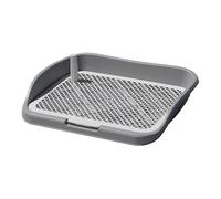 CLSSLVVBN Puppy Pee Pads Practical Solution For Dog Waste Management Indoor And Outdoor Encouraging Good Habits Dog Training Toilet Pee Pad Holder Potty Tray, Gray, 48x36.5x8.5cm