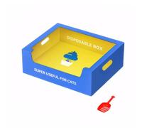 CLSSLVVBN Say Goodbye To Cleaning Urine Scale With Katzenklo Katzenklo Mit Hohem Rand Katzentoilette Schrank Katzenklo Hoher Rand, blue,carton box, eaves- L-spade