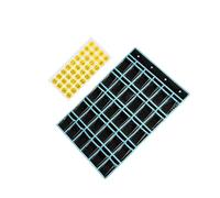 CLSSLVVBN Sturdy Classroom Pocket Chart Pocket Storage Featuring 30 Pockets And Number Stickers For Teaching Supplies Clear Calculators Holder Wall Door Mount Hanging, Black, 96x67cm